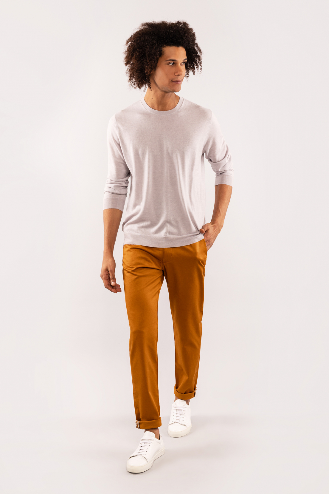 mustard chinos